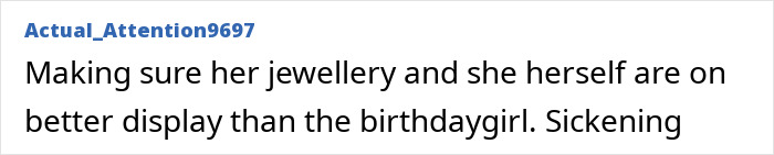 Screenshot of a social media comment criticizing Meghan Markle for focusing on herself in a birthday post for Lilibet.