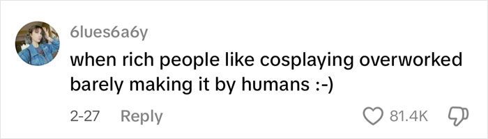 Screenshot of a social media comment humorously reacting to the Gen Z depression hairstyle trend with sarcasm and wit.