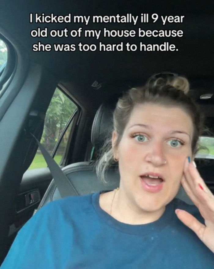 Woman in a car sharing her experience about removing her mentally ill daughter from the home due to challenges faced.