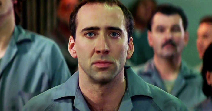 Nicolas Cage on set wearing a fat suit for the biopic about legendary football coach John Madden. Nicolas Cage on set wearing a fat suit for the biopic about legendary football coach John Madden.