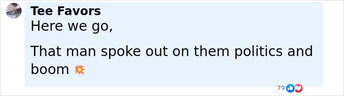 Screenshot of a social media comment referencing Tyler Perry harassment messages involving a male actor.