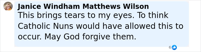 Comment expressing sorrow over Catholic nuns linked to 796 babies' bodies expected to be found in septic tank scandal. Comment expressing sorrow over Catholic nuns linked to 796 babies' bodies expected to be found in septic tank scandal.