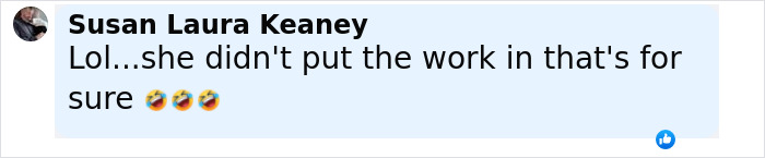 Comment by Susan Laura Keaney expressing disbelief about effort related to Lizzo rumored Ozempic use and weight-loss method.