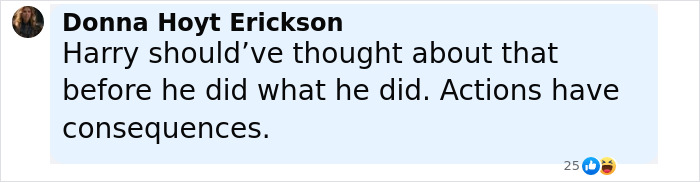Comment expressing opinion on Prince Harry&rsquo;s actions amid King Charles&rsquo; heartfelt Father&rsquo;s Day message and call for reconciliation.