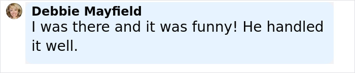 Comment by Debbie Mayfield about a country star, 48, abruptly stopping singing mid-concert after forgetting lyrics.