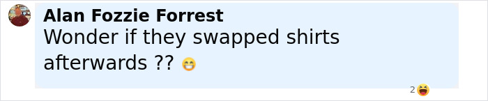 Comment from Alan Fozzie Forrest reacting humorously to female national soccer team’s defeat by U15 boys team. Comment from Alan Fozzie Forrest reacting humorously to female national soccer team’s defeat by U15 boys team.