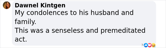 Comment from Dawnel Kintgen expressing condolences after the death of King Of The Hill voice actor Jonathan Joss.