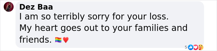 Facebook comment expressing condolences for the loss related to King Of The Hill voice actor Jonathan Joss.