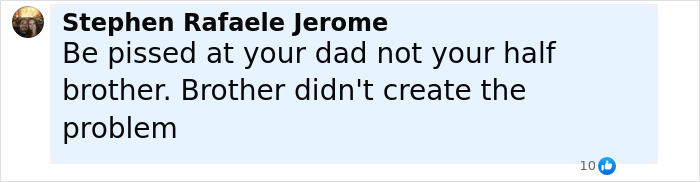 Comment discussing family conflict involving Arnold Schwarzenegger’s look-alike love child and famous step-siblings. Comment discussing family conflict involving Arnold Schwarzenegger’s look-alike love child and famous step-siblings.