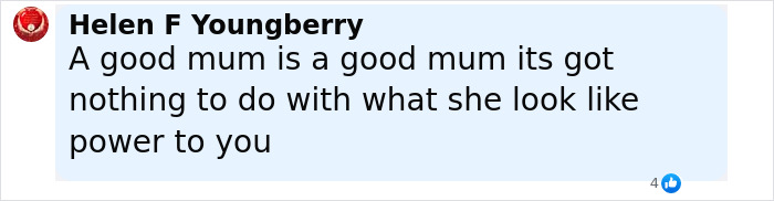 Comment from a mom with rare skin condition responding to trolls calling her irresponsible for having a baby.