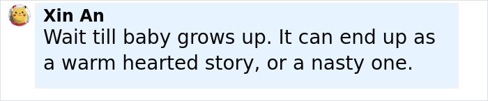 Comment by Xin An discussing the impact of a mom with rare skin condition facing criticism for having a baby.
