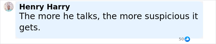 Comment by Henry Harry stating the increasing suspicion as survivor of Air India crash explains how he got out.