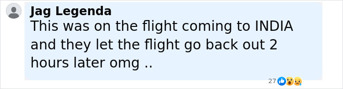 Passenger comment highlighting tech failures on Air India Boeing jet hours before it crashed, causing widespread outrage online.