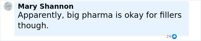 Comment by Mary Shannon discussing big pharma and fillers, related to anti-vax mom and Cambridge graduate's case. Comment by Mary Shannon discussing big pharma and fillers, related to anti-vax mom and Cambridge graduate's case.