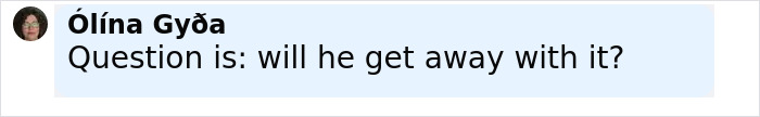 Comment by &Oacute;l&iacute;na G&yacute;&eth;a questioning if Norwegian Crown Princess&rsquo;s son will get away with charges including violent assaults on women.