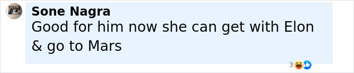 Comment by Sone Nagra expressing opinion on Katy Perry and Orlando Bloom split with a lighthearted mention of Elon Musk and Mars. Comment by Sone Nagra expressing opinion on Katy Perry and Orlando Bloom split with a lighthearted mention of Elon Musk and Mars.