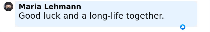 Comment by Maria Lehmann expressing good luck and long life wishes related to mass fury after Jeff Bezos lavish wedding details released. Comment by Maria Lehmann expressing good luck and long life wishes related to mass fury after Jeff Bezos lavish wedding details released.