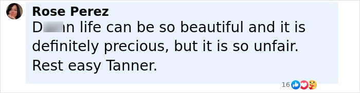 Social media condolence message expressing sorrow over Tanner Martin’s passing at 30 shortly after his baby was born. Social media condolence message expressing sorrow over Tanner Martin’s passing at 30 shortly after his baby was born.