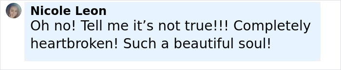 Comment expressing heartbreak and disbelief over Tanner Martin's passing shared on social media post. Comment expressing heartbreak and disbelief over Tanner Martin's passing shared on social media post.