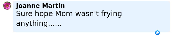 Screenshot of a social media comment by Apple Martin roasting mom Gwyneth Paltrow over a topless cooking post. Screenshot of a social media comment by Apple Martin roasting mom Gwyneth Paltrow over a topless cooking post.