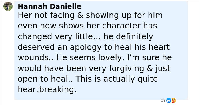 Comment expressing heartbreak over a man abandoned as a baby in a plastic bag meeting his birth family after 40 years.