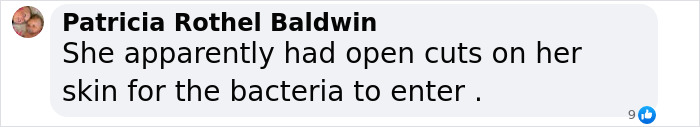 Comment on a social media post discussing Miley Cyrus&rsquo; brutal infection and doctors speculating about the root cause.