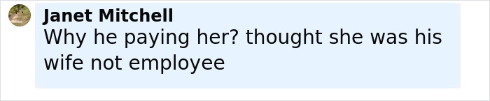 Screenshot of a social media comment questioning Kanye West allegedly paying wife Bianca Censori $150K to wear racy look.