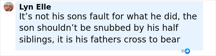 Comment from Lyn Elle expressing sympathy for Arnold Schwarzenegger’s look-alike love child being snubbed by famous step-siblings. Comment from Lyn Elle expressing sympathy for Arnold Schwarzenegger’s look-alike love child being snubbed by famous step-siblings.