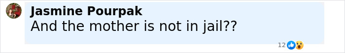 Comment by Jasmine Pourpak questioning if the mother is not in jail, relating to man abandoned as baby and meeting birth family.
