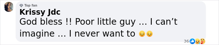 Comment expressing sympathy and disbelief over the loss of 16 and Pregnant star Whitney Purvis&rsquo;s 16-year-old son.