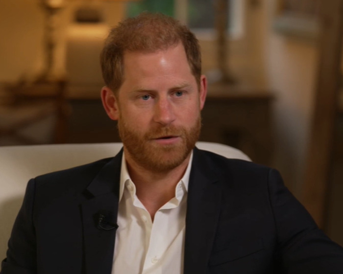 Prince Harry speaking thoughtfully in an interview, relating to King Charles' heartfelt Father&rsquo;s Day message and reconciliation call.