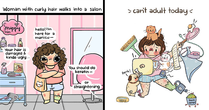 Artist Illustrates All The Daily Struggles She Runs Into With Fun And Quirky Comics (30 New Pics)