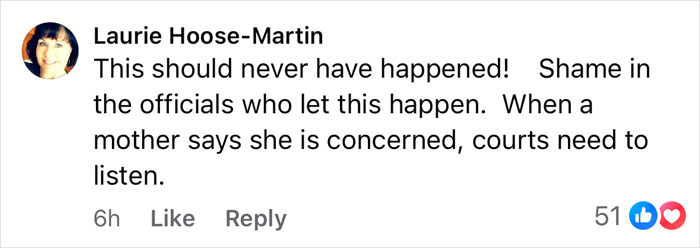 A social media comment expressing outrage over officials inaction after tragic passing of 3 sisters post planned visitation.