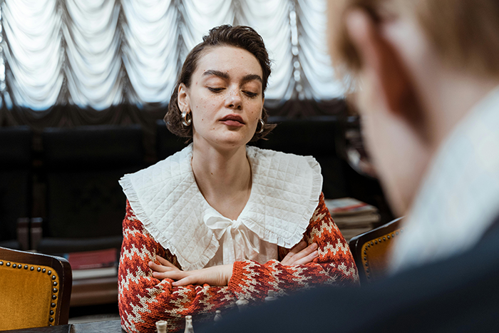 Teen niece upset at aunt in tense moment, highlighting conflict and emotions linked to canceled shopping trip.