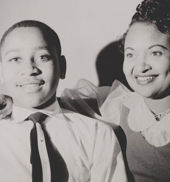 Black and white photo of two people smiling, representing disturbing deathbed confessions and emotional guilt themes.