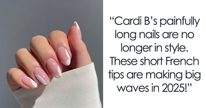 Short French Tip Nails With Design That Are Big On Style In 2025