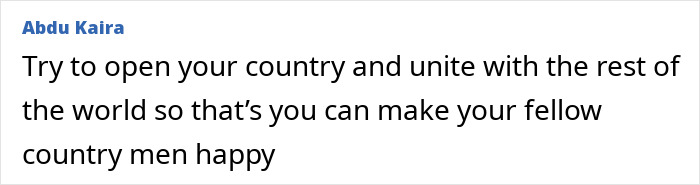 Comment by Abdu Kaira urging unity and openness in country, relating to smuggled smartphone from North Korea control measures.