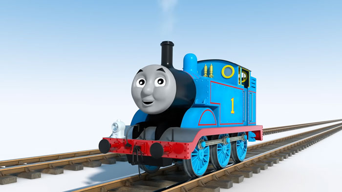 3D animation of a blue train engine on railroad tracks under clear sky, related to new iPad kid and ChatGPT topic. 3D animation of a blue train engine on railroad tracks under clear sky, related to new iPad kid and ChatGPT topic.