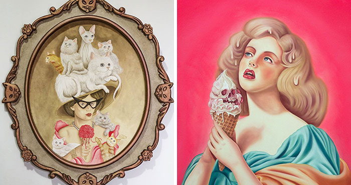 This Artist Blends Classical Art With Surreal Pop Imagery, And Here Are His 54 Best Works
