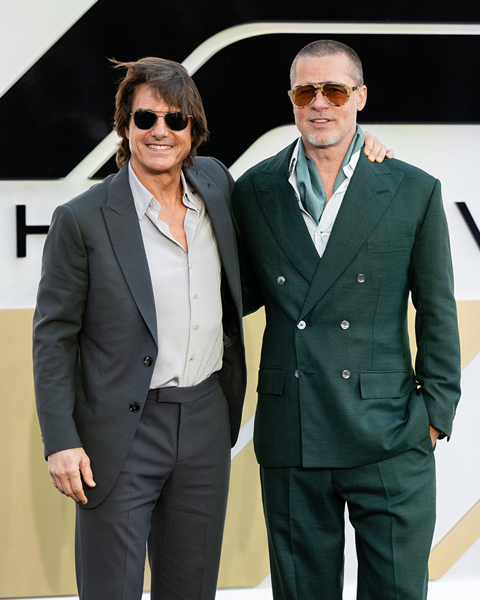 Tom Cruise and Brad Pitt reunited at F1 premiere, sparking Botox rumors amid media buzz and fan discussions.