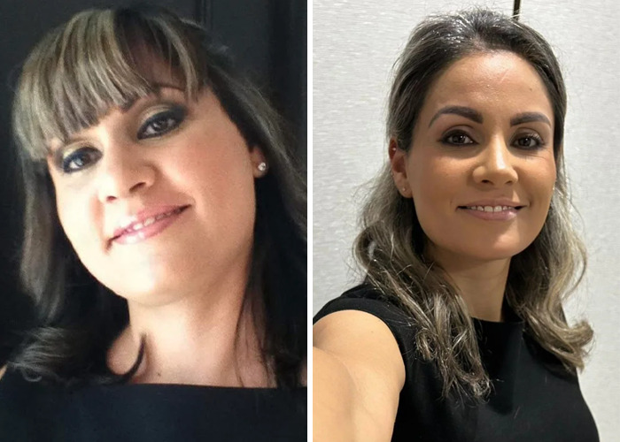 Before and after portraits showing inspiring ugly ducklings glow-ups with improved confidence and style.