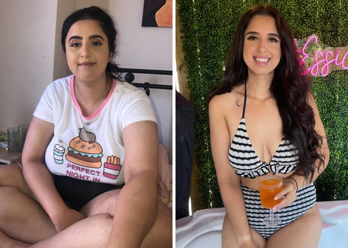 Before and after glow-up transformation showing inspiring ugly ducklings with significant positive change and confidence.