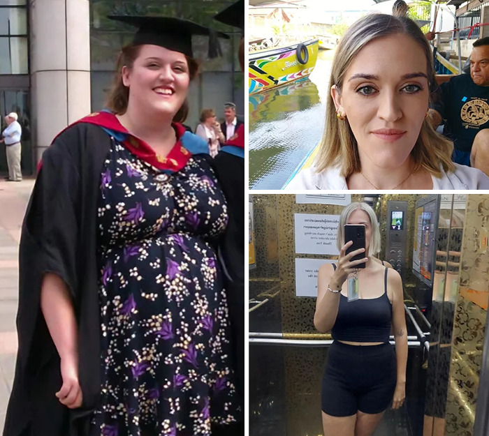 Before and after photos of inspiring ugly ducklings' glow-ups showing significant personal transformations and confidence.