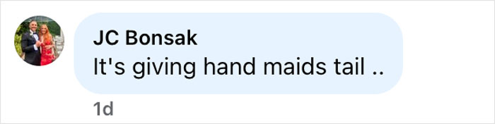 Comment by JC Bonsak on social media post about staffers photobombing Lauren S&aacute;nchez&rsquo;s bridal photos.