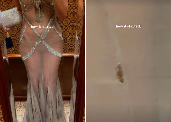 Leonardo DiCaprio's girlfriend in a sheer dress experiencing a wardrobe malfunction at a high-profile wedding event. Leonardo DiCaprio's girlfriend in a sheer dress experiencing a wardrobe malfunction at a high-profile wedding event.
