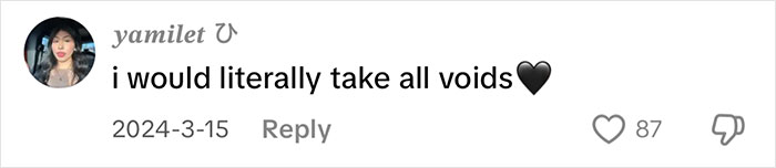 Comment expressing strong affection with a black heart emoji, posted on 2024-3-15, showing online engagement. Comment expressing strong affection with a black heart emoji, posted on 2024-3-15, showing online engagement.
