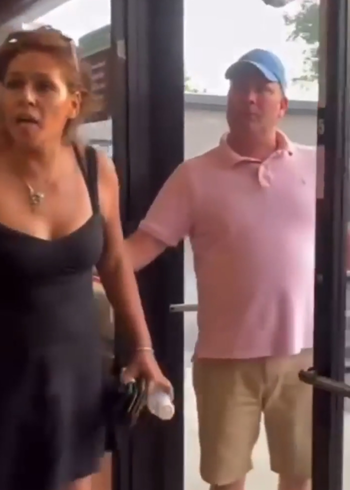 Man and woman involved in heated store brawl after man calls Black shopper a slur and gets beaten.