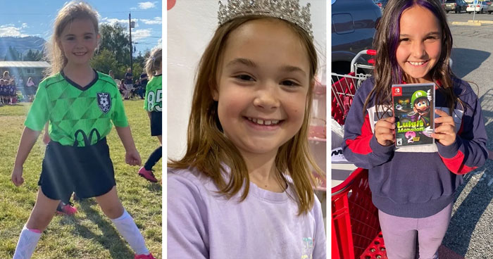 Images of three young girls, victims in a case where blood not belonging to a human was found.