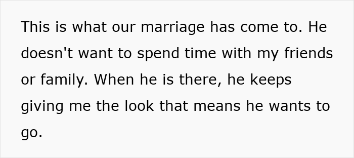 Woman expressing frustration over man's slow change in behavior causing boredom in their marriage and distancing from family. Woman expressing frustration over man's slow change in behavior causing boredom in their marriage and distancing from family.