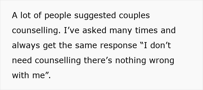 Text about a woman asking husband to be a tradwife and his response to what that role would entail.